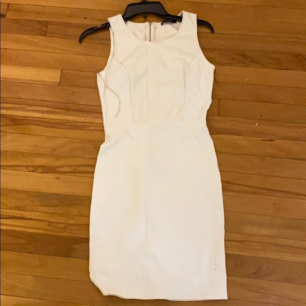 white bodycon dress